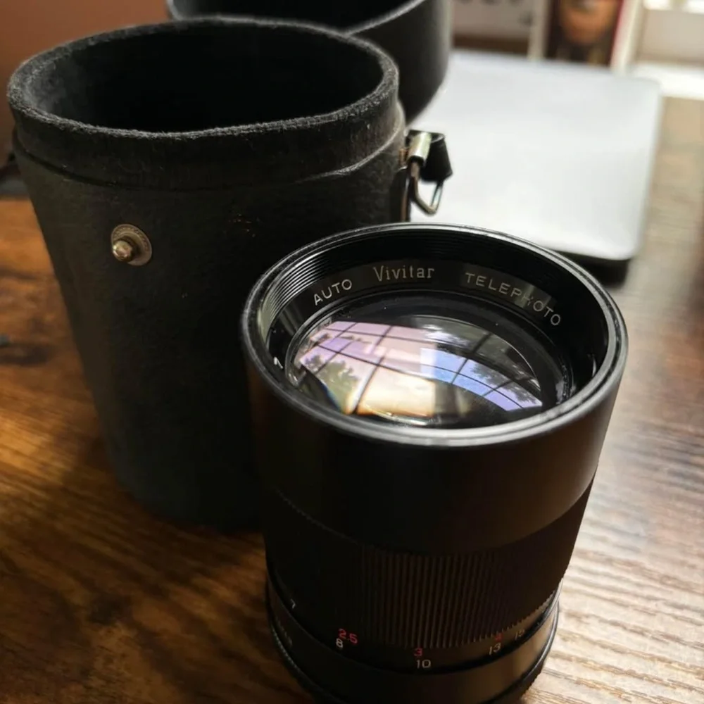 Vivitar Telephoto Camera Lens with Case